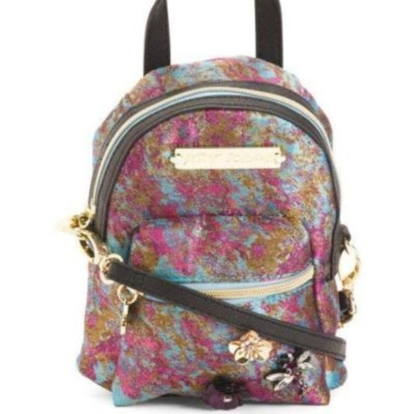 Betsey Johnson Handbags - Betsey Johnson MINI PINK/BLUE BACKPACK